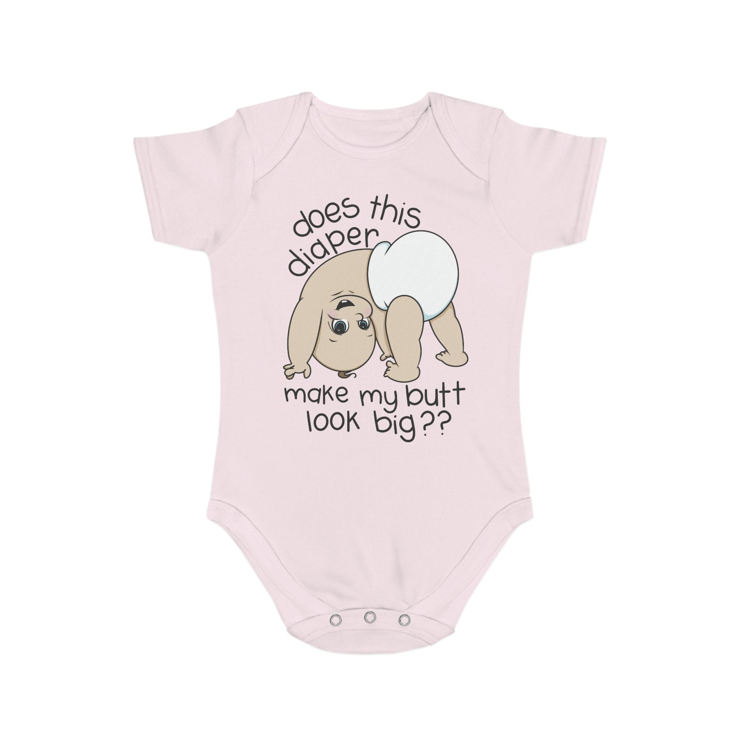 Bubble Butt Short Sleeve Baby Bodysuit