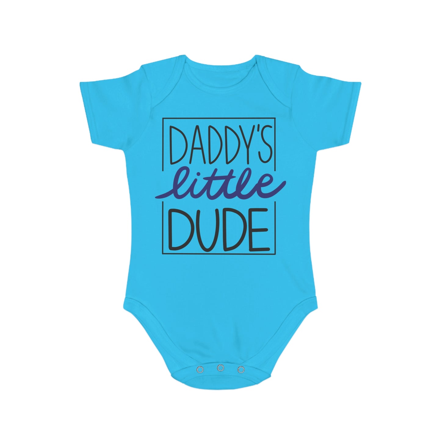 Little Dude Short Sleeve Baby Bodysuit
