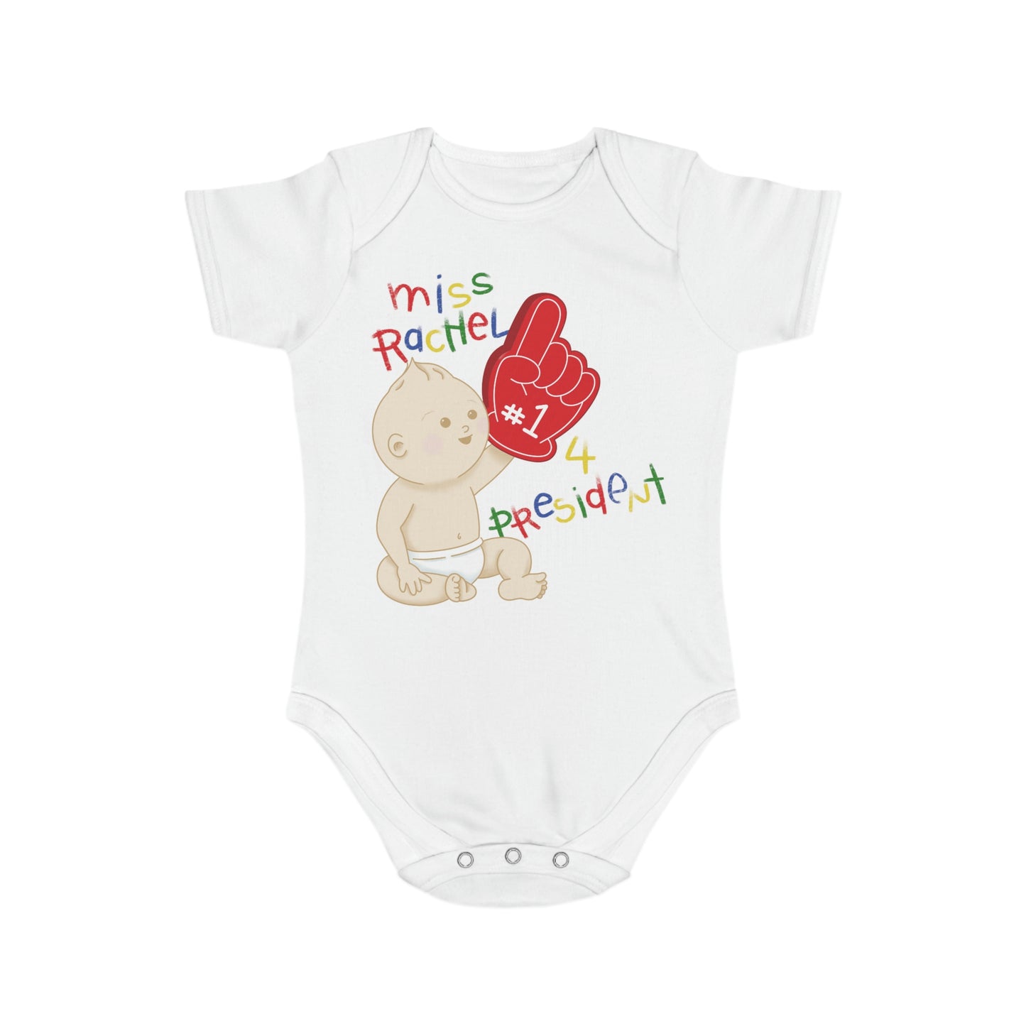 Miss Rachel 4 Prez Short Sleeve Baby Bodysuit