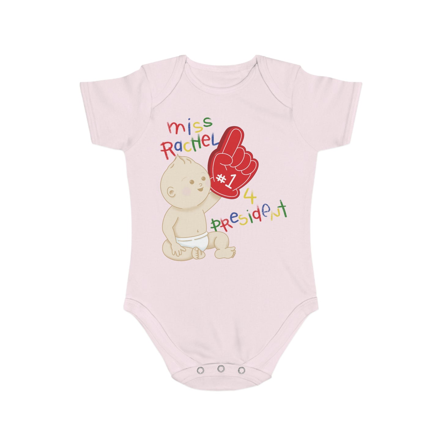 Miss Rachel 4 Prez Short Sleeve Baby Bodysuit