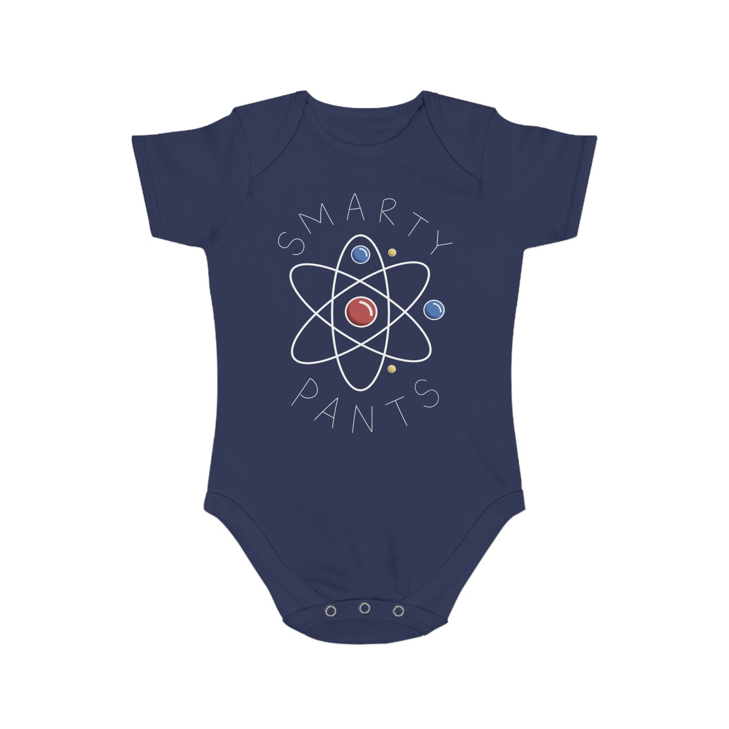 Smarty Pants Short Sleeve Baby Bodysuit