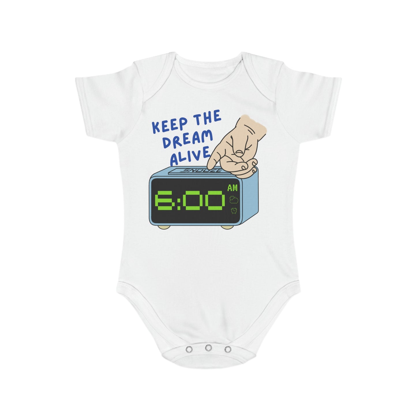 Snooze Short Sleeve Baby Bodysuit