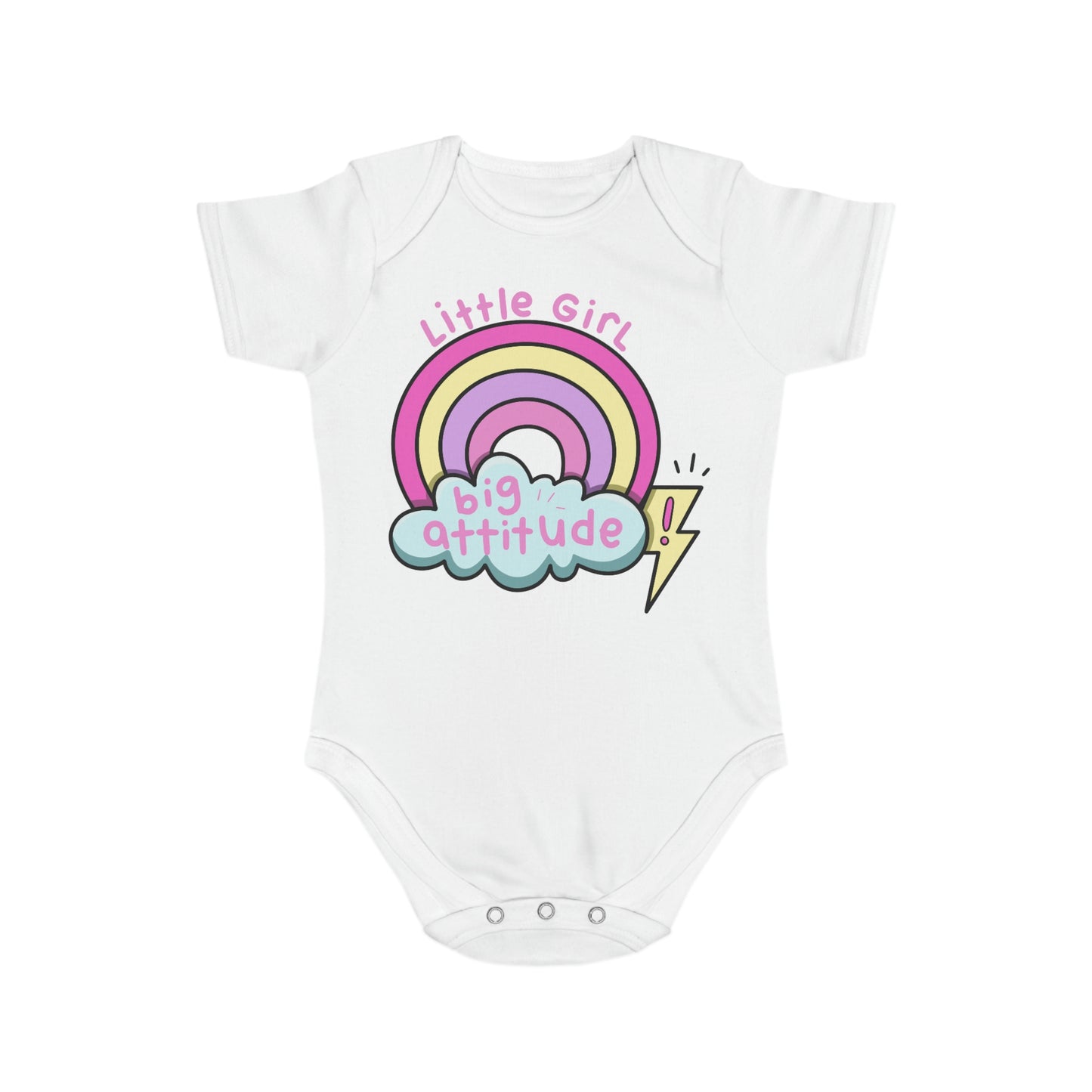 Big Attitude Short Sleeve Baby Bodysuit