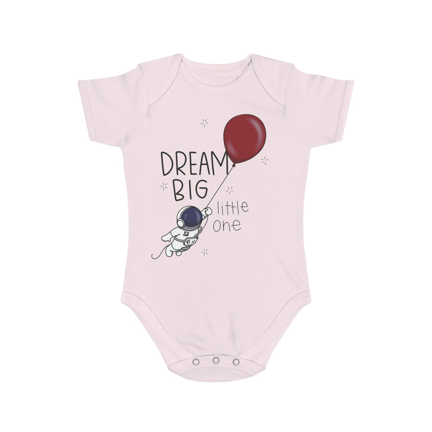 Dream Big Short Sleeve Baby Bodysuit