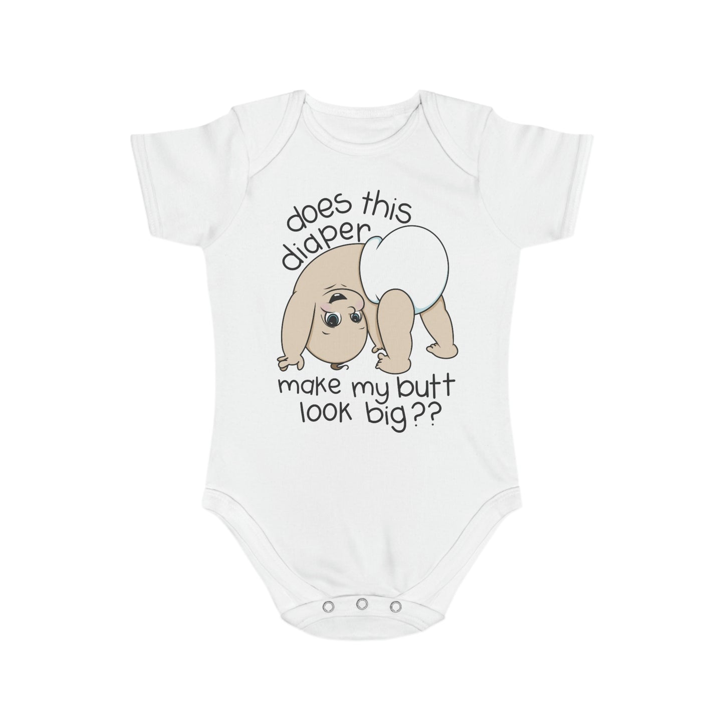 Bubble Butt Short Sleeve Baby Bodysuit