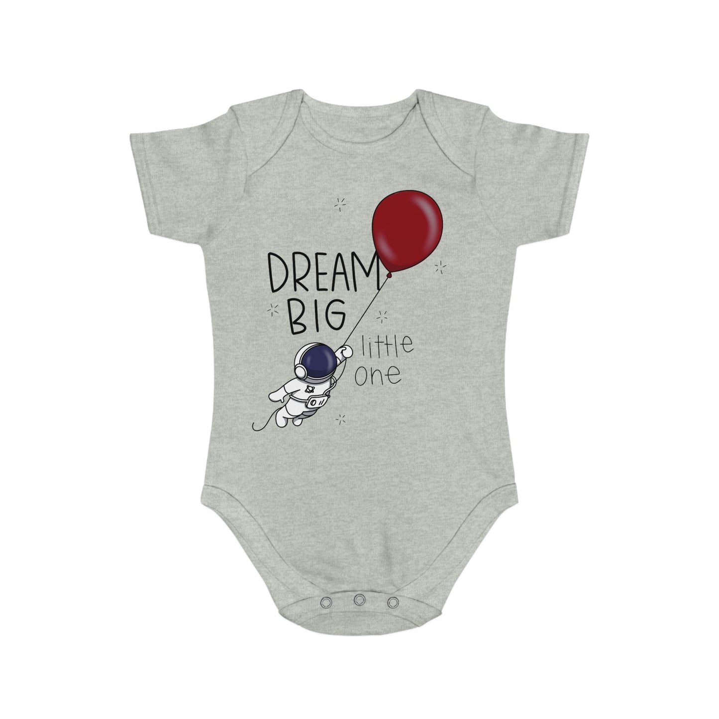 Dream Big Short Sleeve Baby Bodysuit