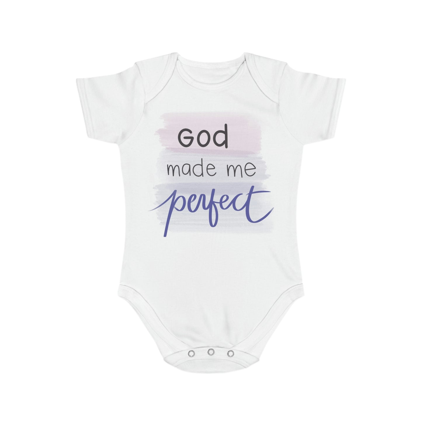 Perfection Short Sleeve Baby Bodysuit