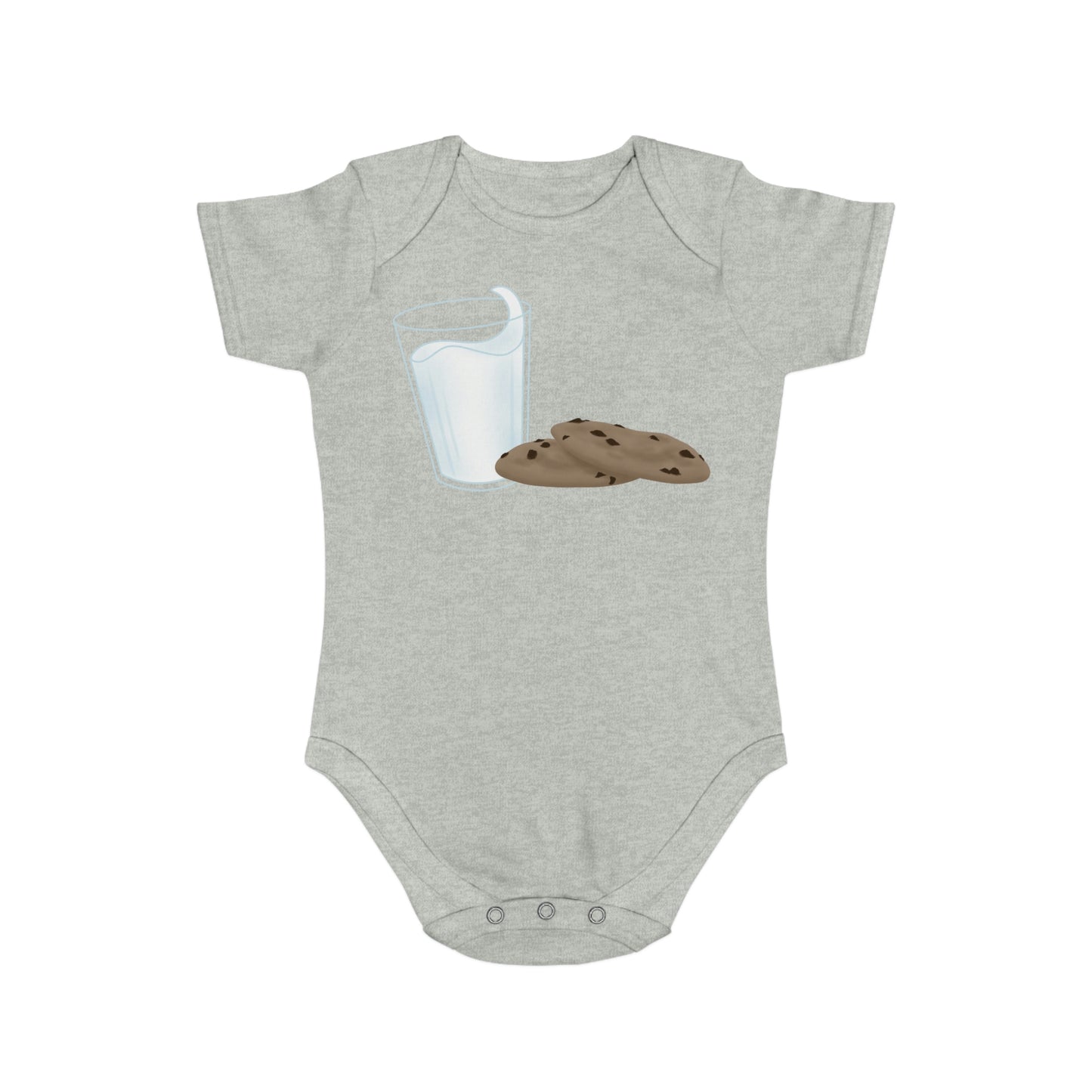 Milk N’ Cookies Short Sleeve Baby Bodysuit