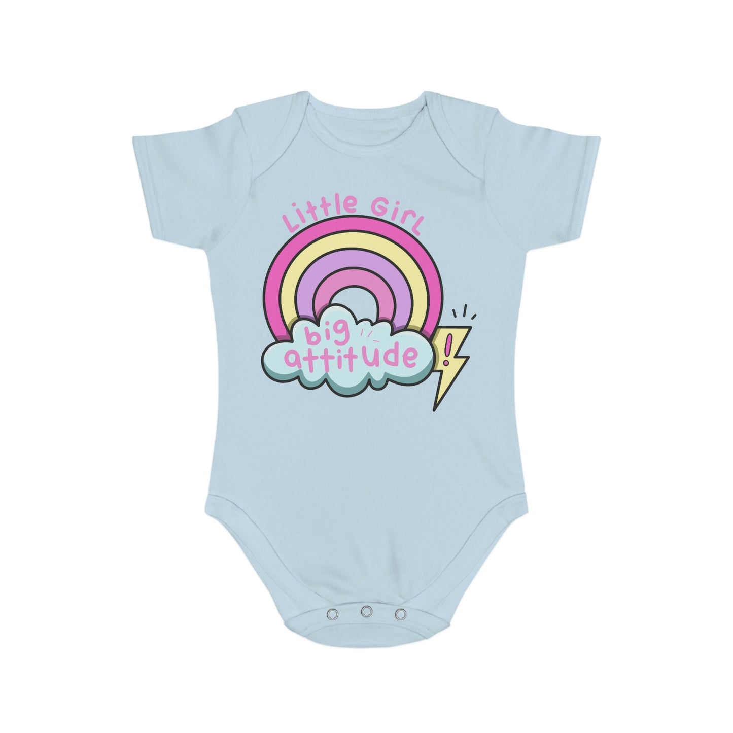 Big Attitude Short Sleeve Baby Bodysuit