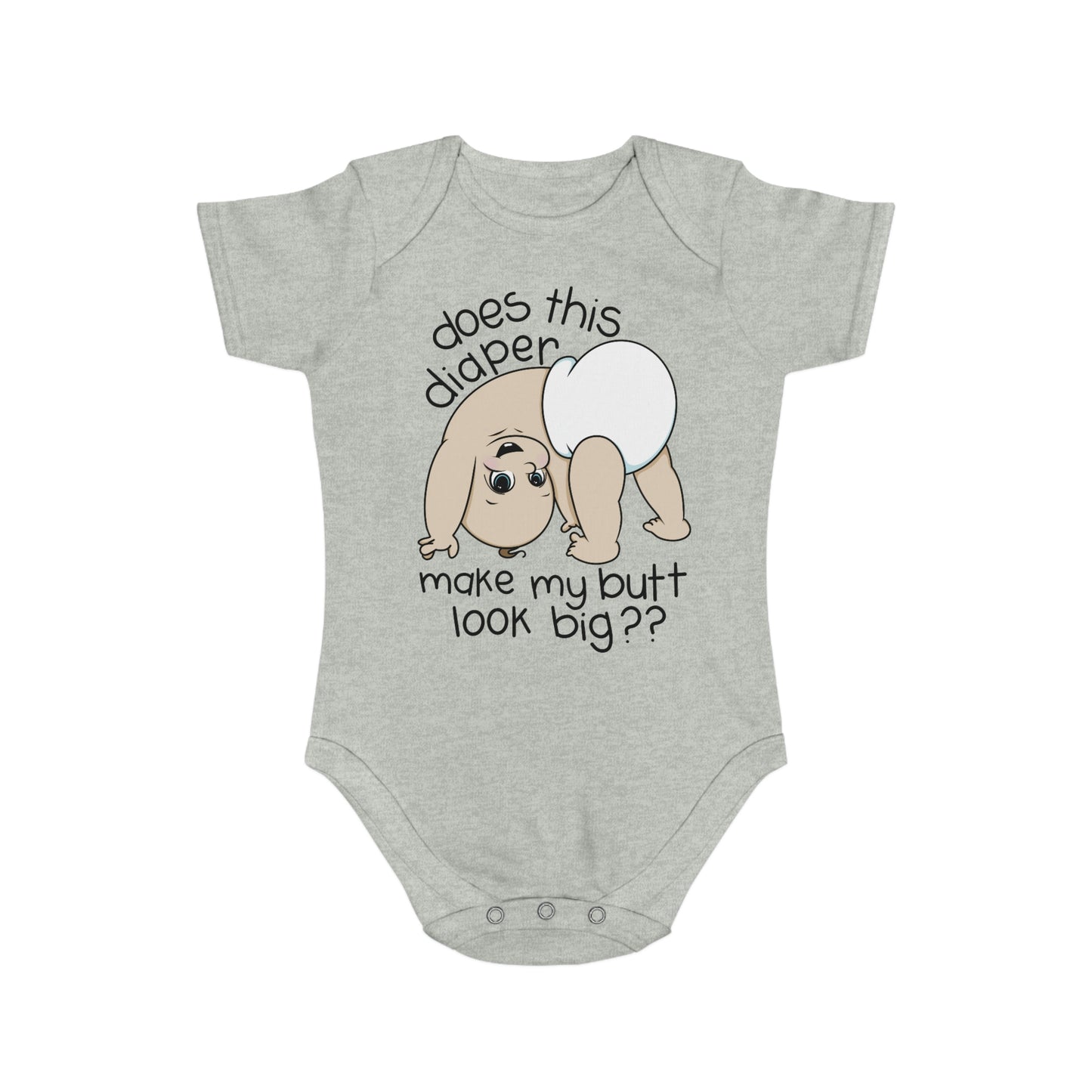 Bubble Butt Short Sleeve Baby Bodysuit