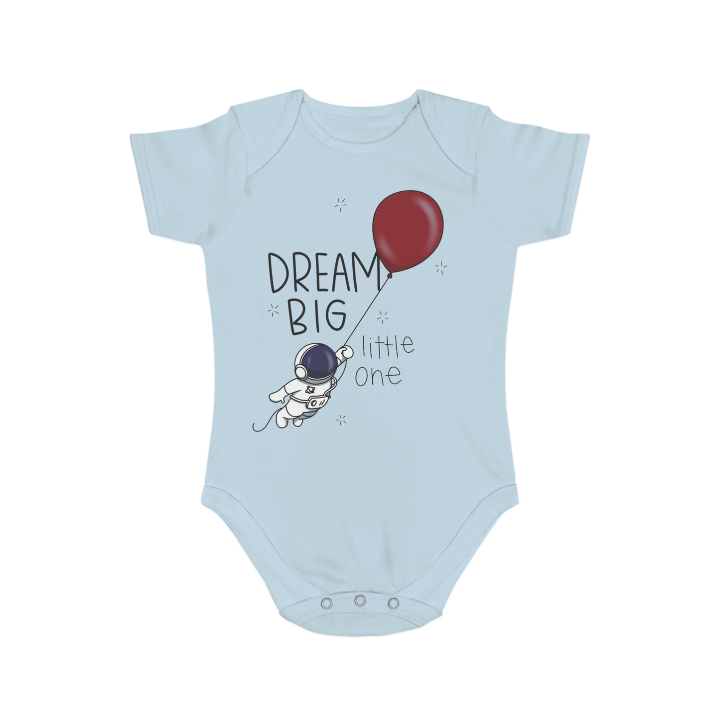 Dream Big Short Sleeve Baby Bodysuit