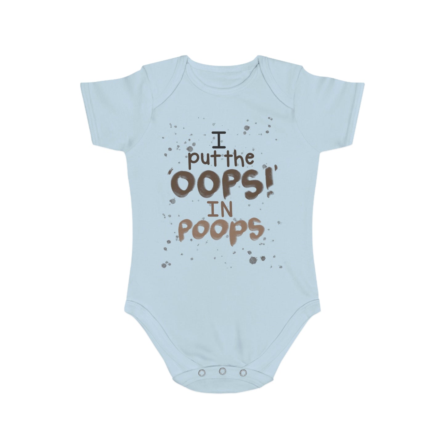 Oops! Short Sleeve Baby Bodysuit