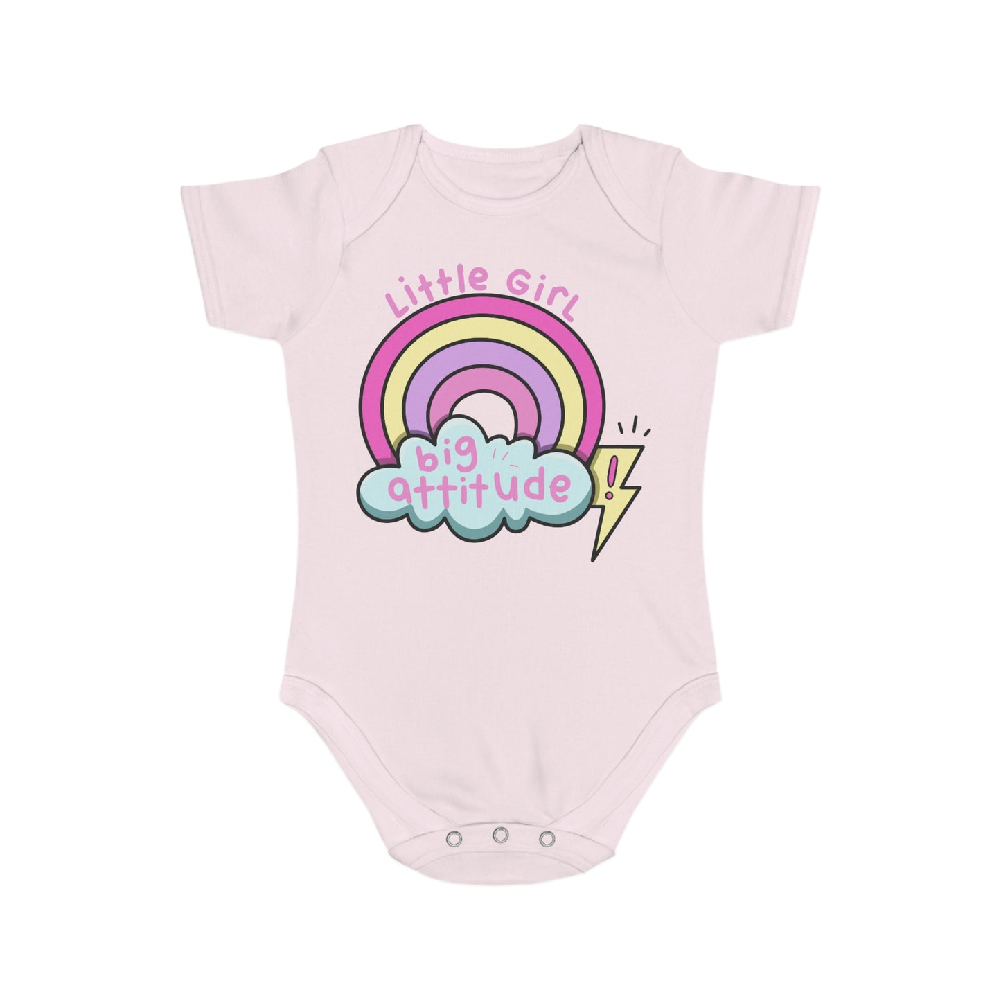 Big Attitude Short Sleeve Baby Bodysuit