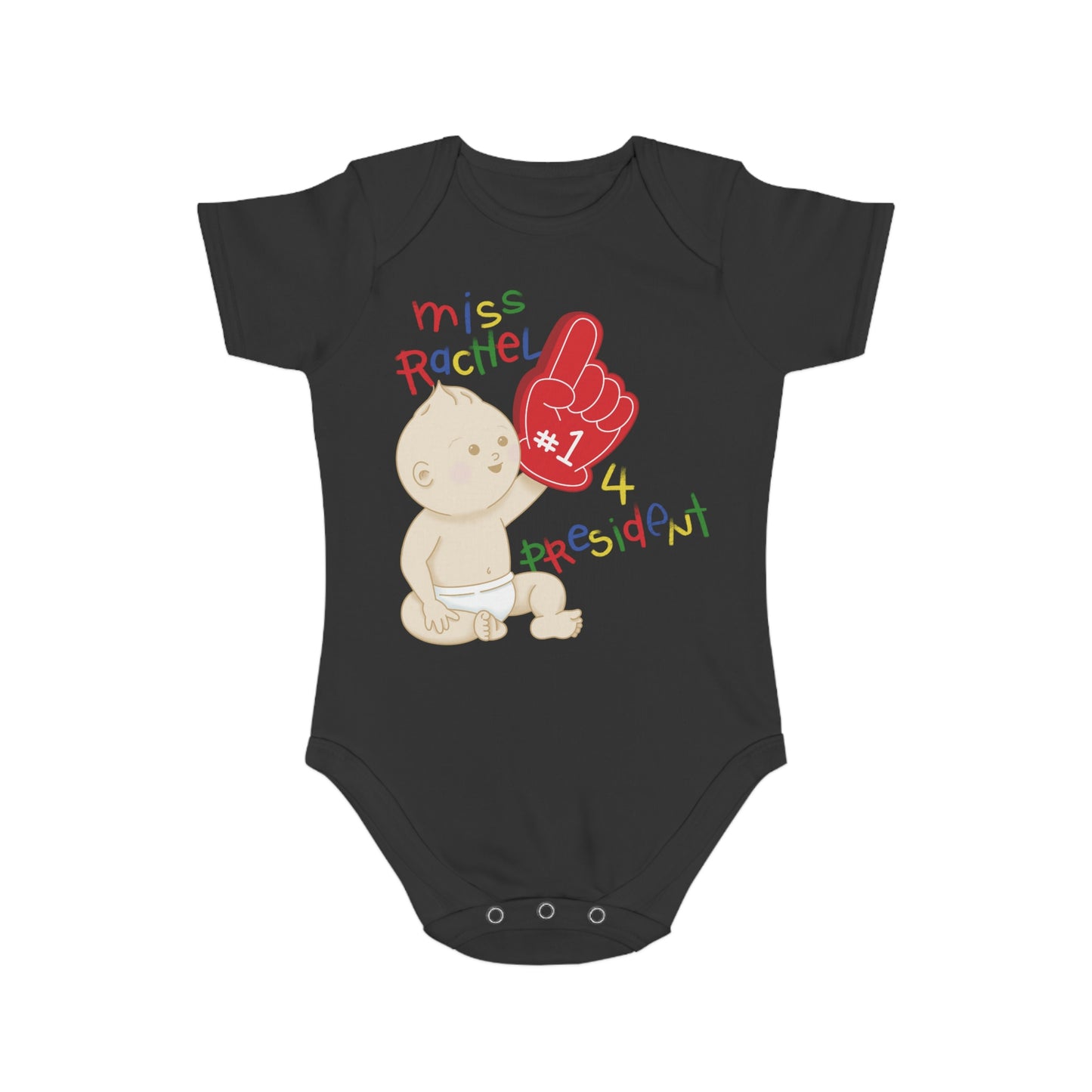 Miss Rachel 4 Prez Short Sleeve Baby Bodysuit