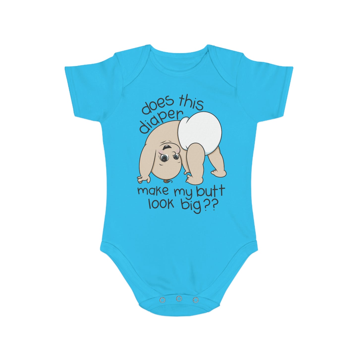 Bubble Butt Short Sleeve Baby Bodysuit