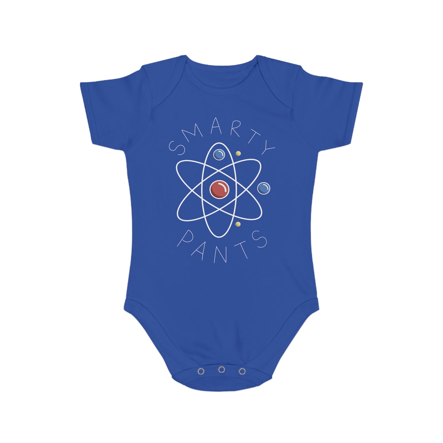 Smarty Pants Short Sleeve Baby Bodysuit