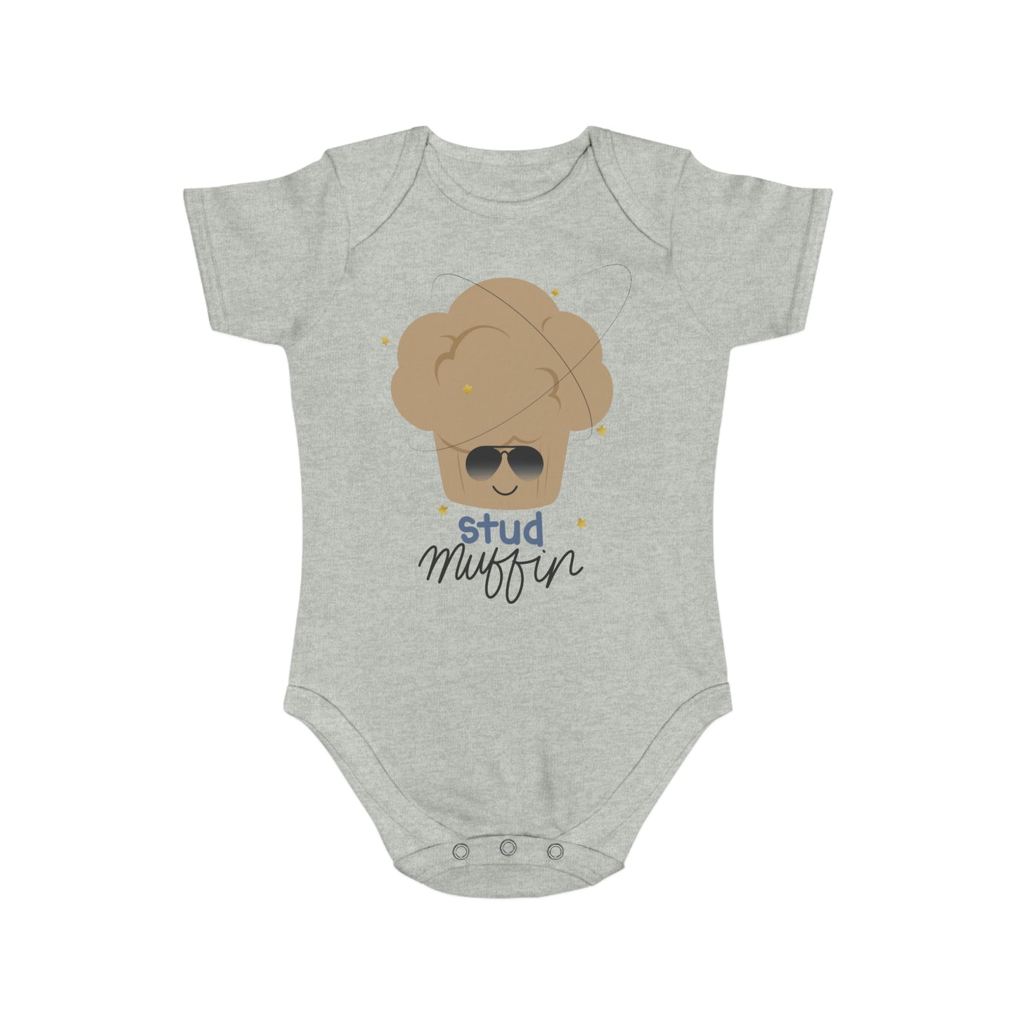 Stud Muffin Short Sleeve Baby Bodysuit