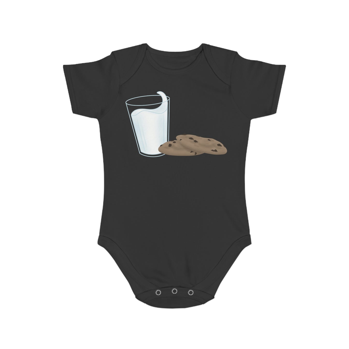 Milk N’ Cookies Short Sleeve Baby Bodysuit