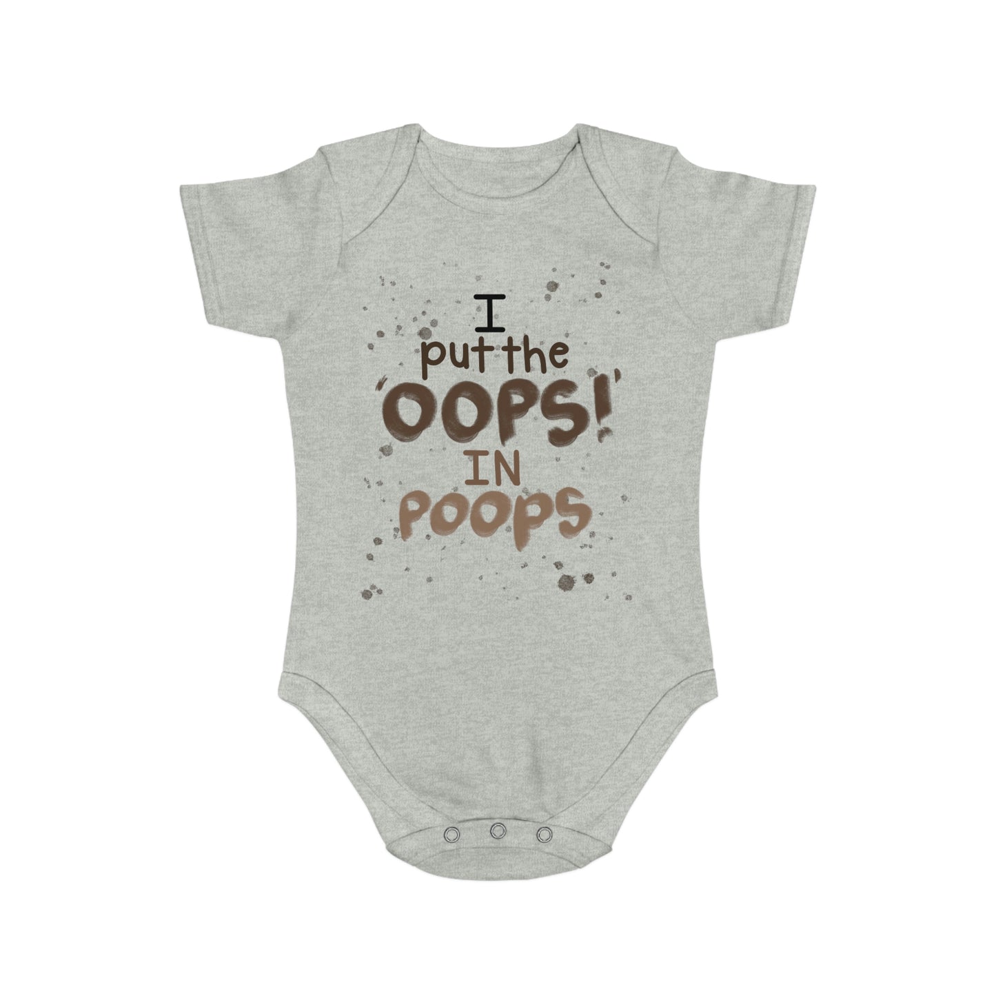 Oops! Short Sleeve Baby Bodysuit