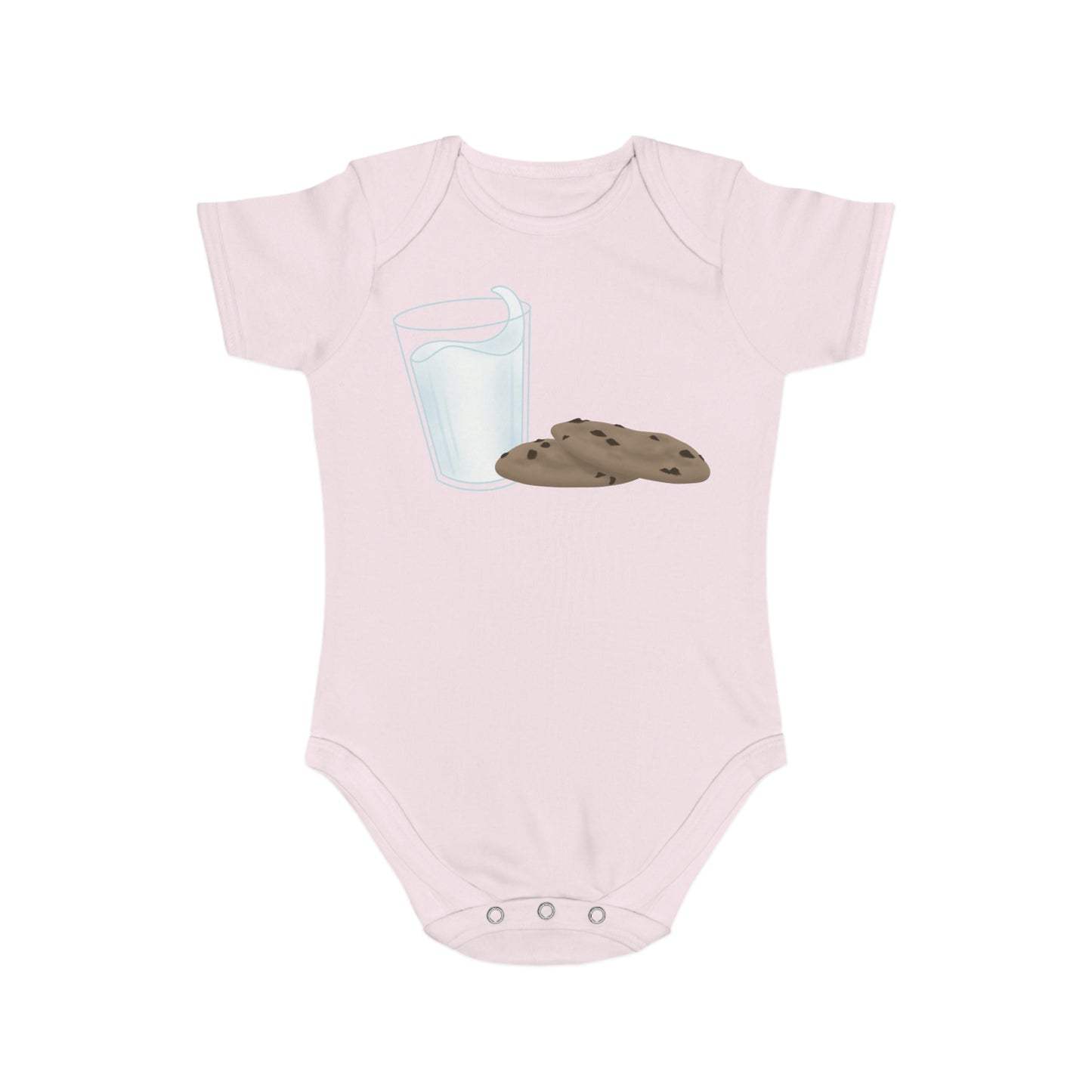 Milk N’ Cookies Short Sleeve Baby Bodysuit