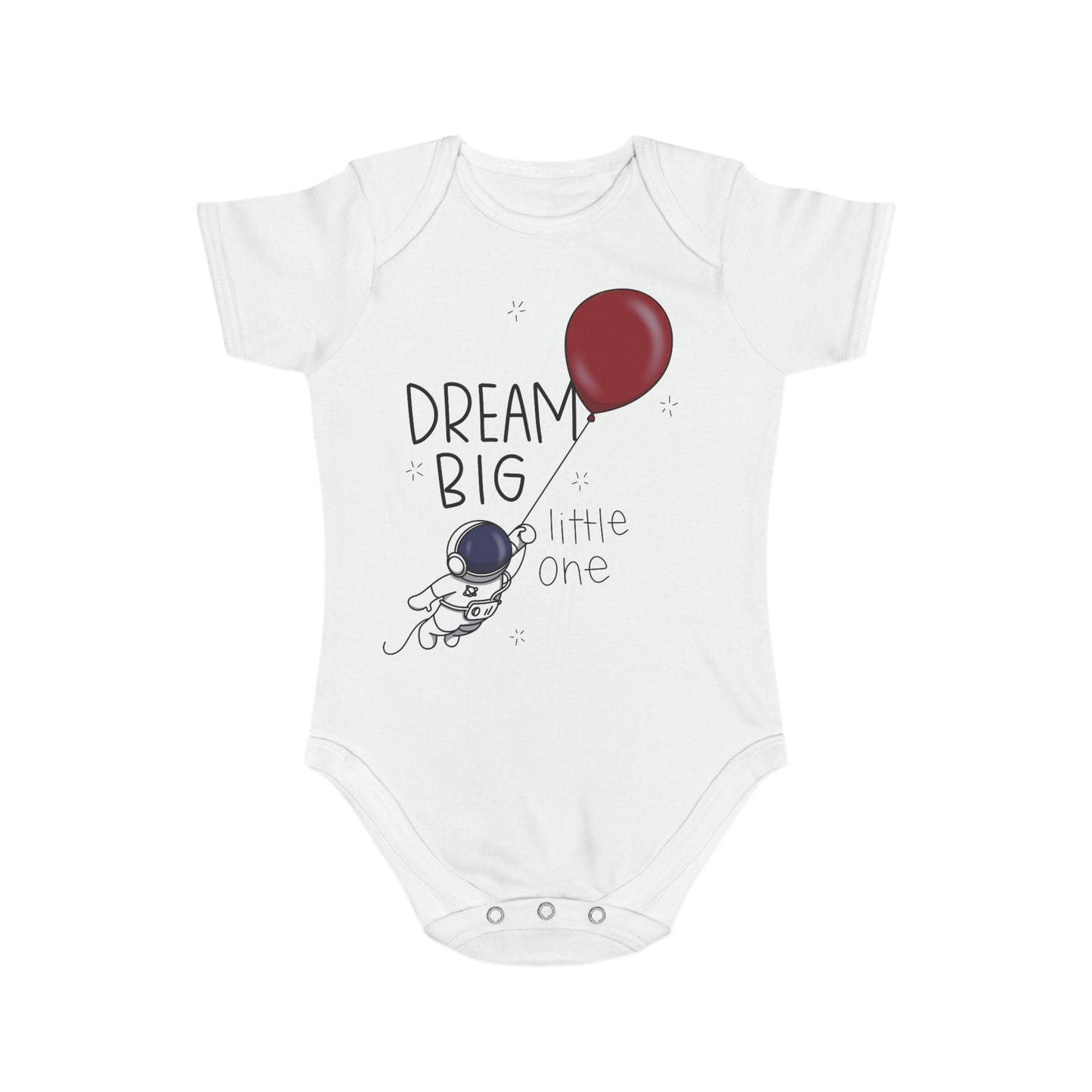 Dream Big Short Sleeve Baby Bodysuit