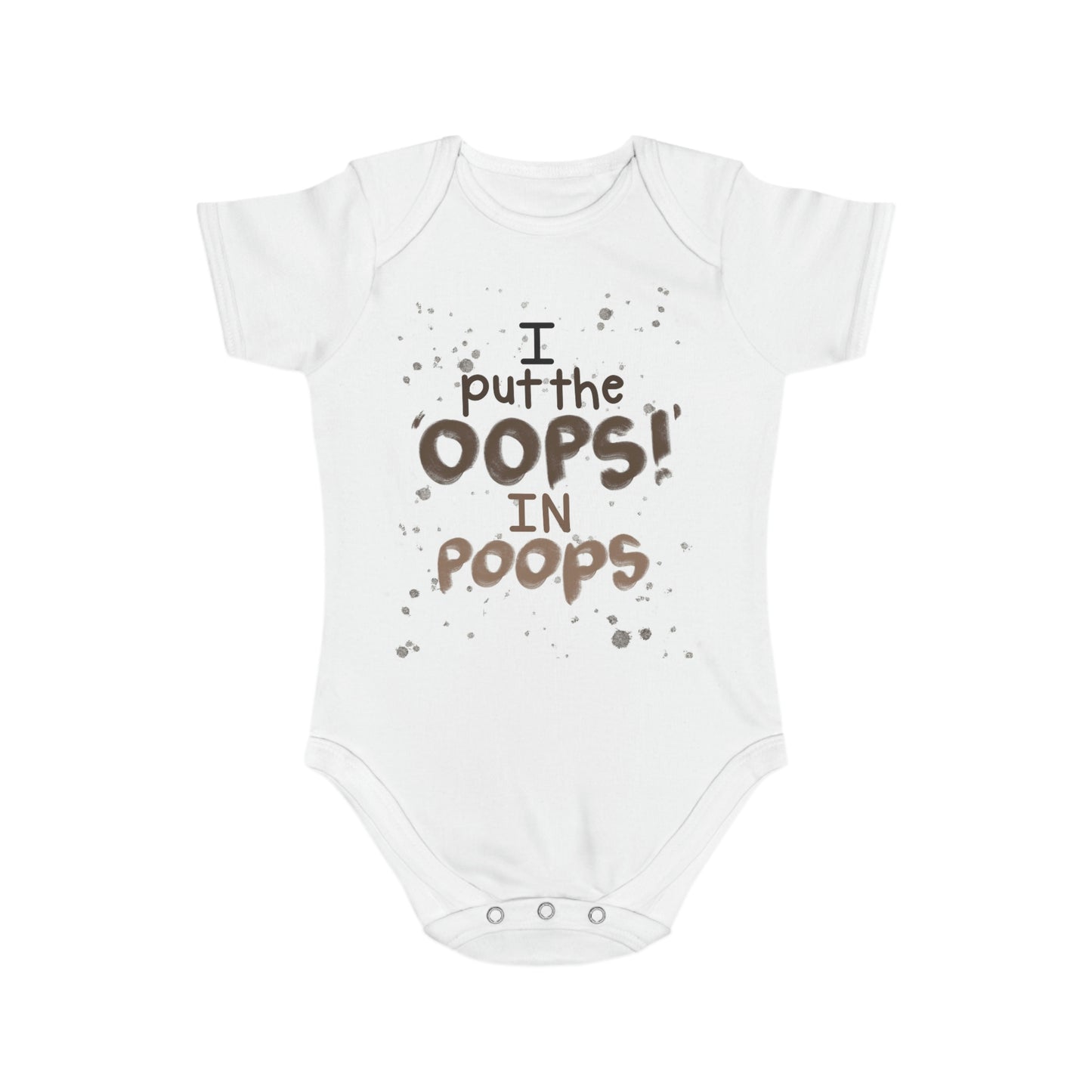 Oops! Short Sleeve Baby Bodysuit