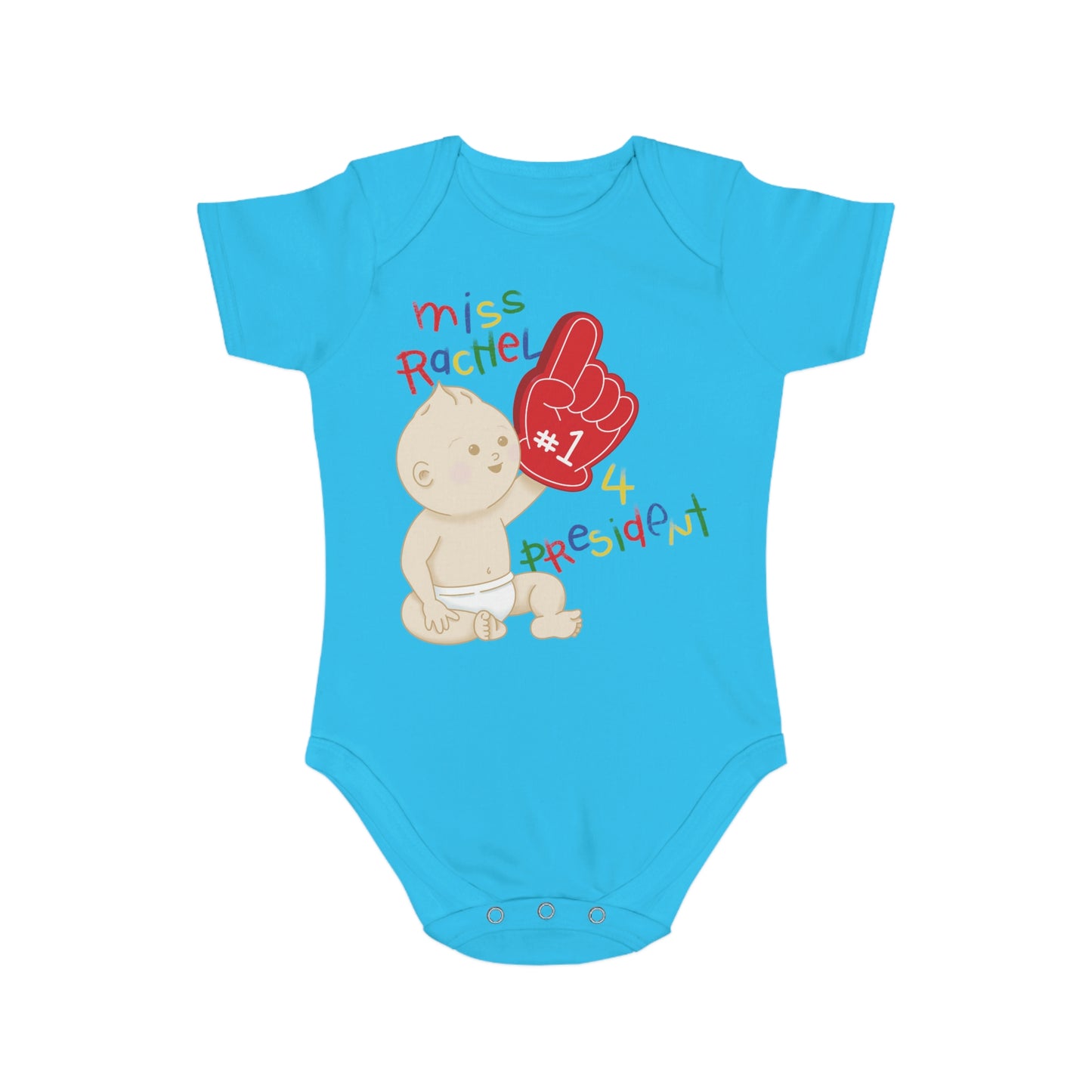 Miss Rachel 4 Prez Short Sleeve Baby Bodysuit