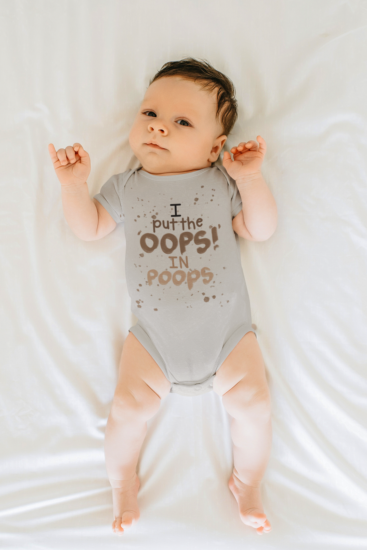 Oops! Short Sleeve Baby Bodysuit