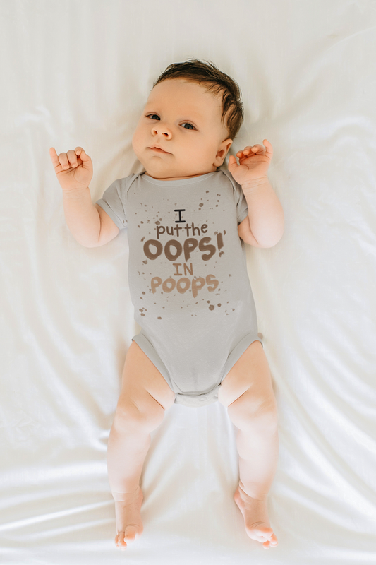 Oops! Short Sleeve Baby Bodysuit