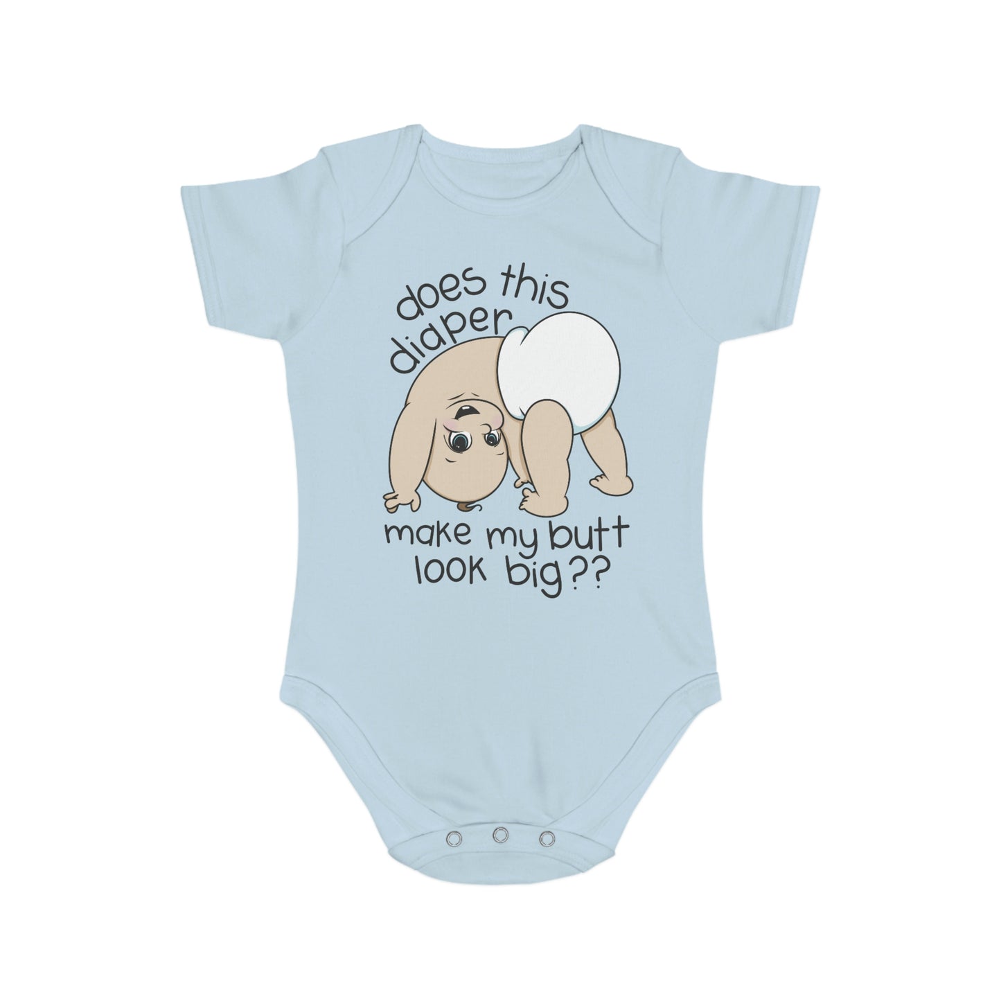 Bubble Butt Short Sleeve Baby Bodysuit