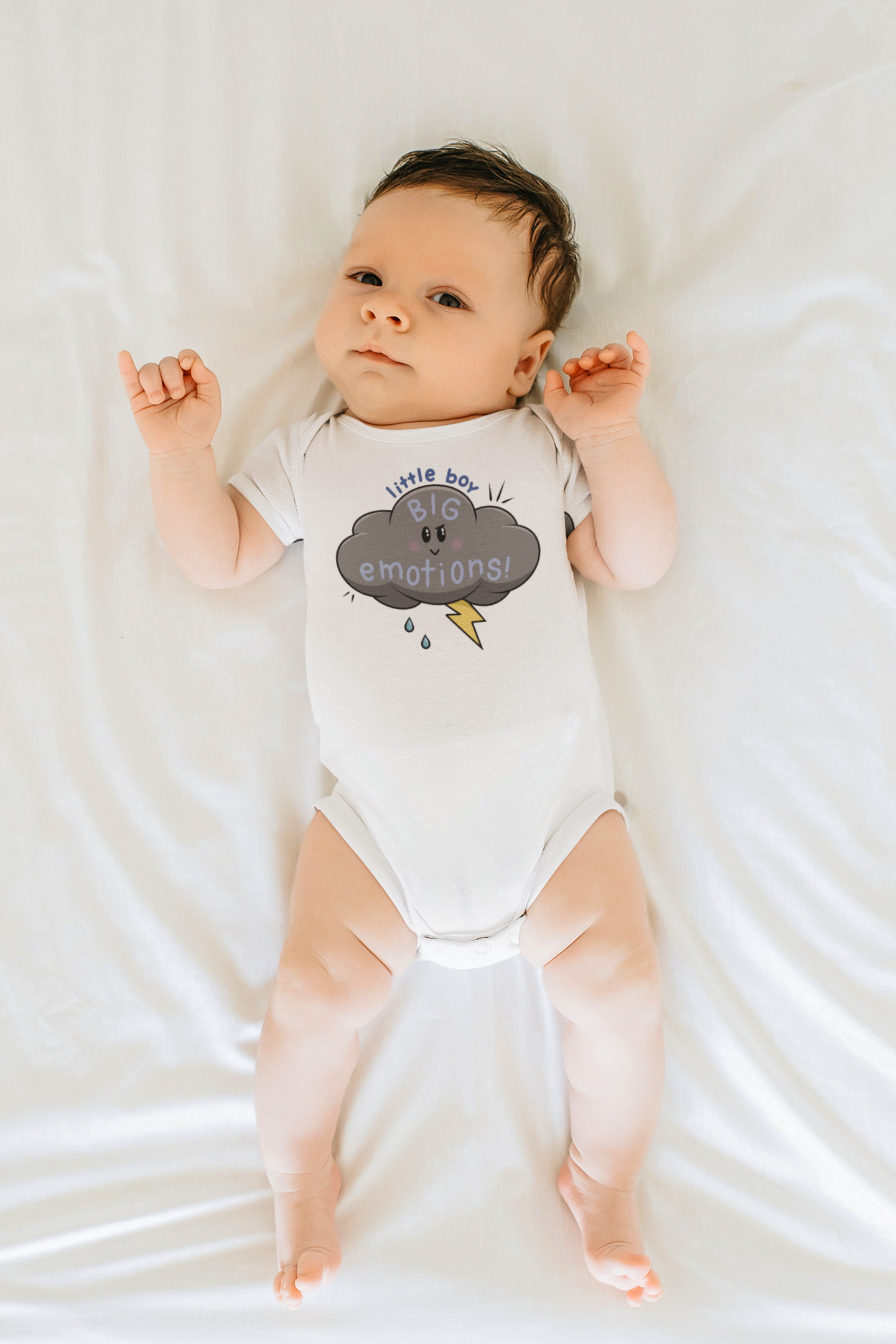 Big Emotions Short Sleeve Baby Bodysuit