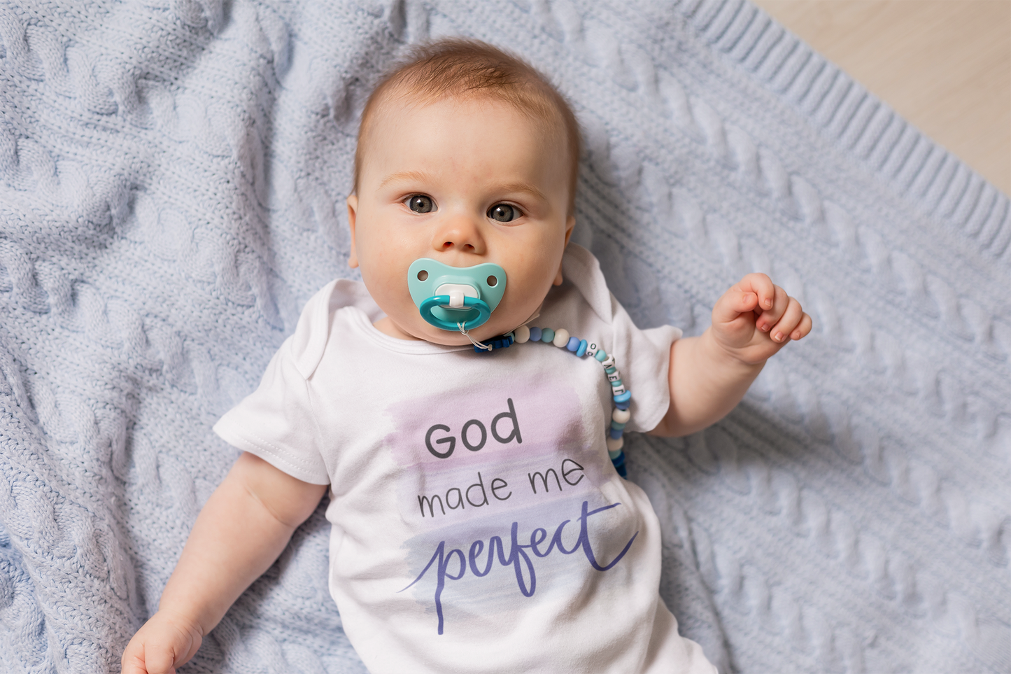 Perfection Short Sleeve Baby Bodysuit