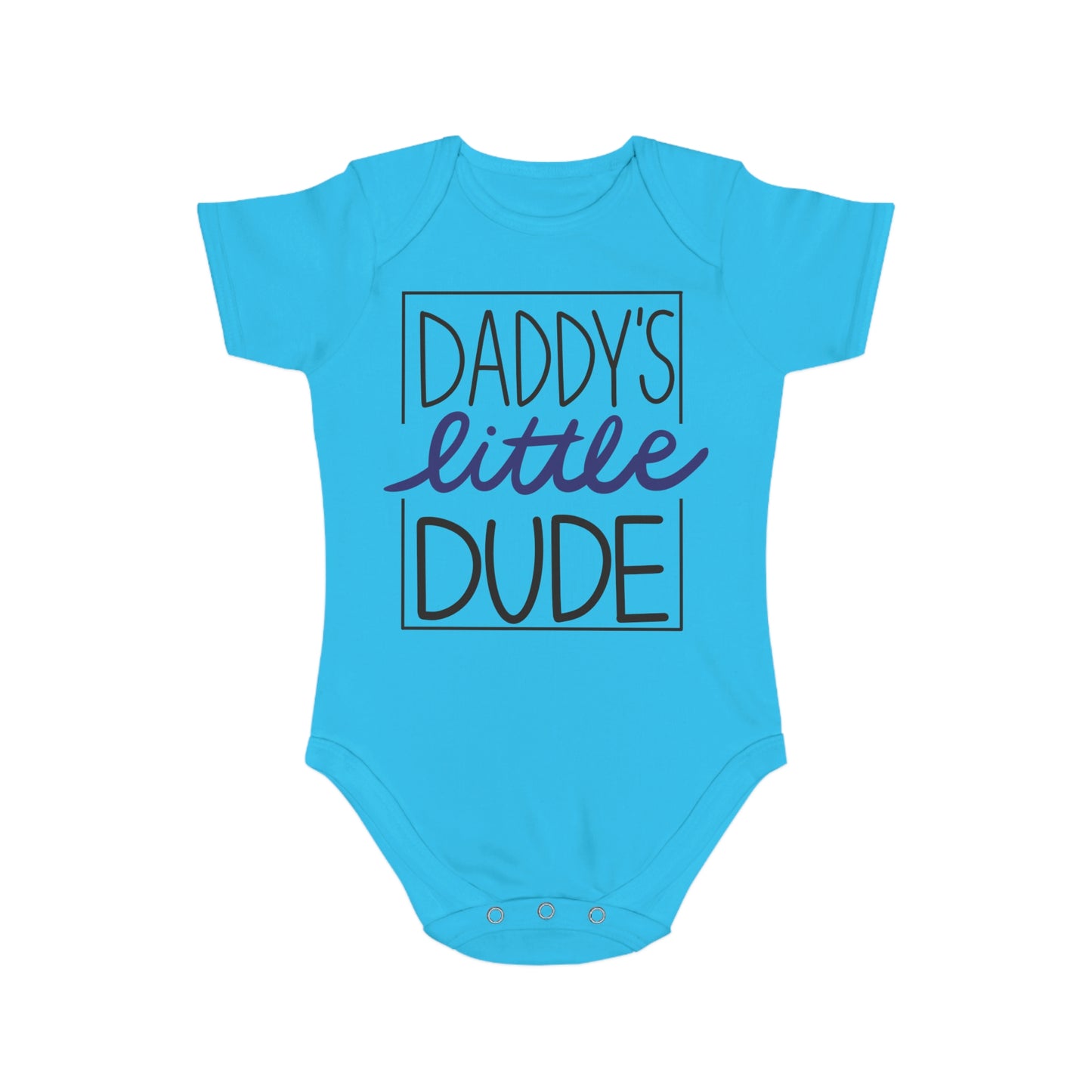 Little Dude Short Sleeve Baby Bodysuit