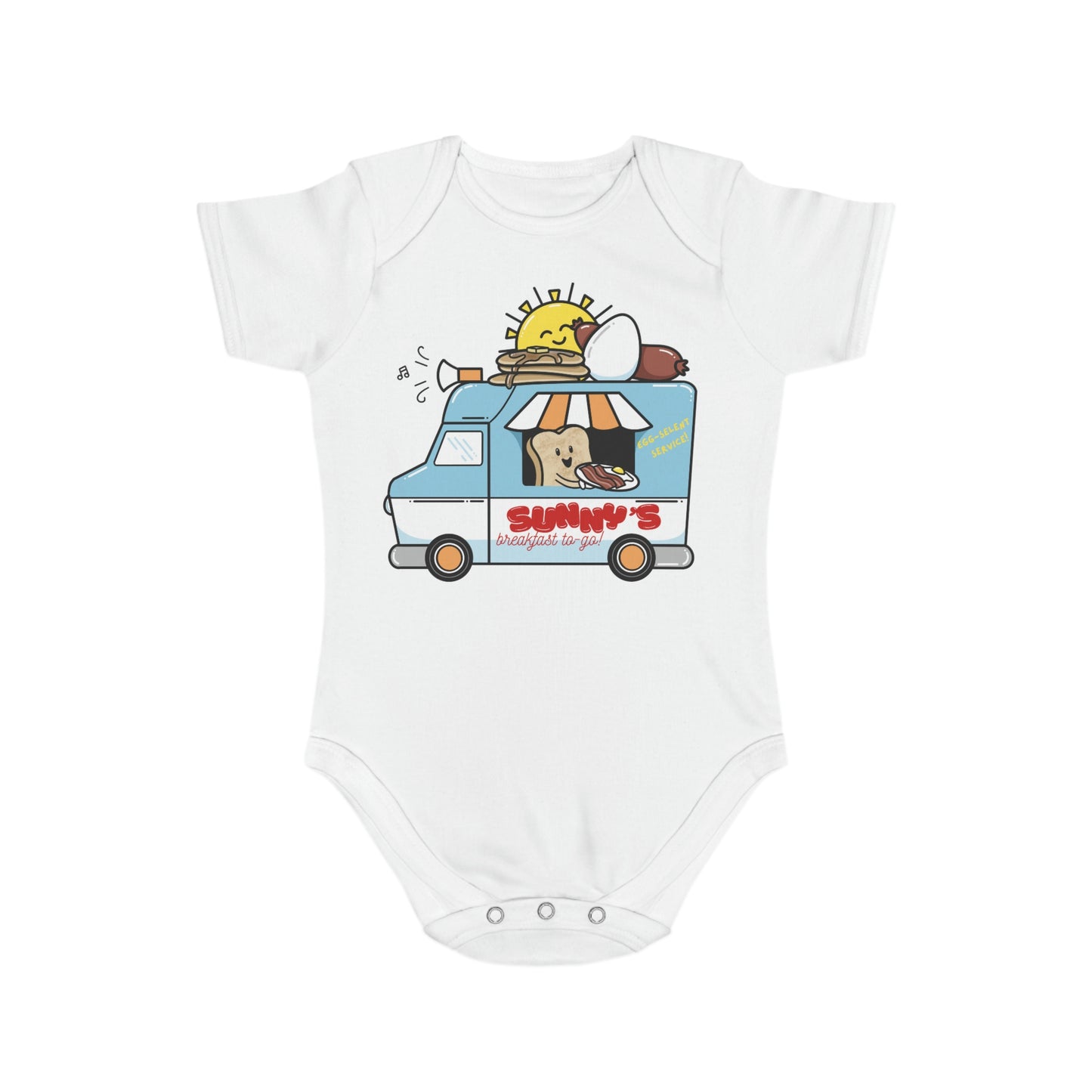 Sunny’s Breakfast Short Sleeve Baby Bodysuit