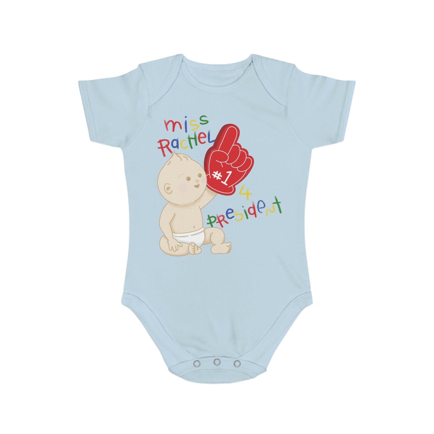 Miss Rachel 4 Prez Short Sleeve Baby Bodysuit