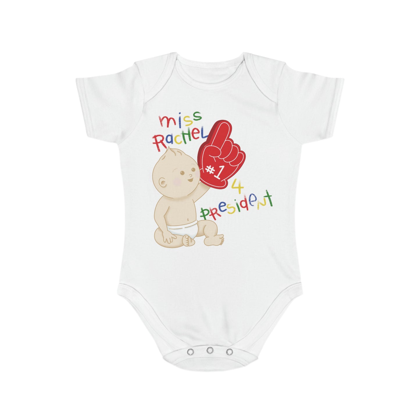 Miss Rachel 4 Prez Short Sleeve Baby Bodysuit