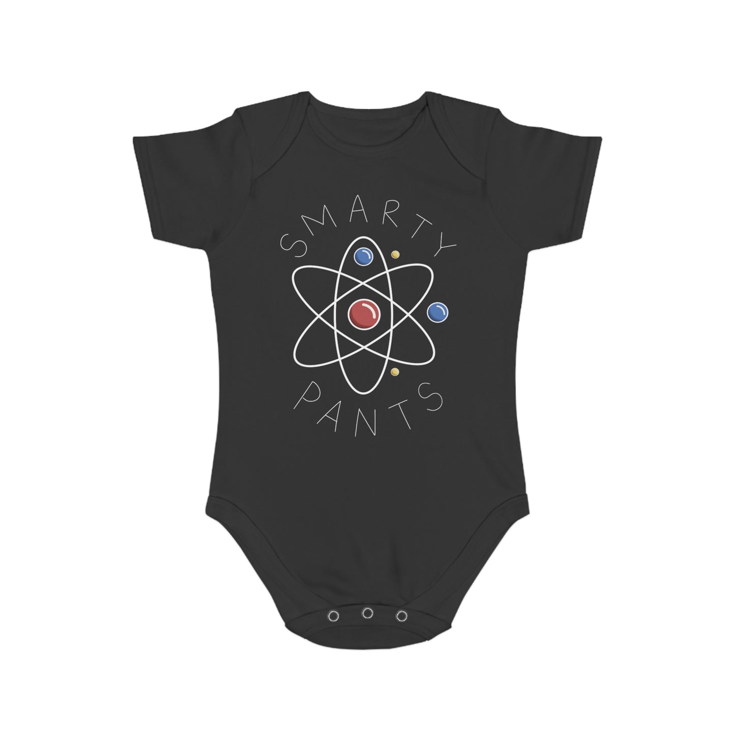 Smarty Pants Short Sleeve Baby Bodysuit