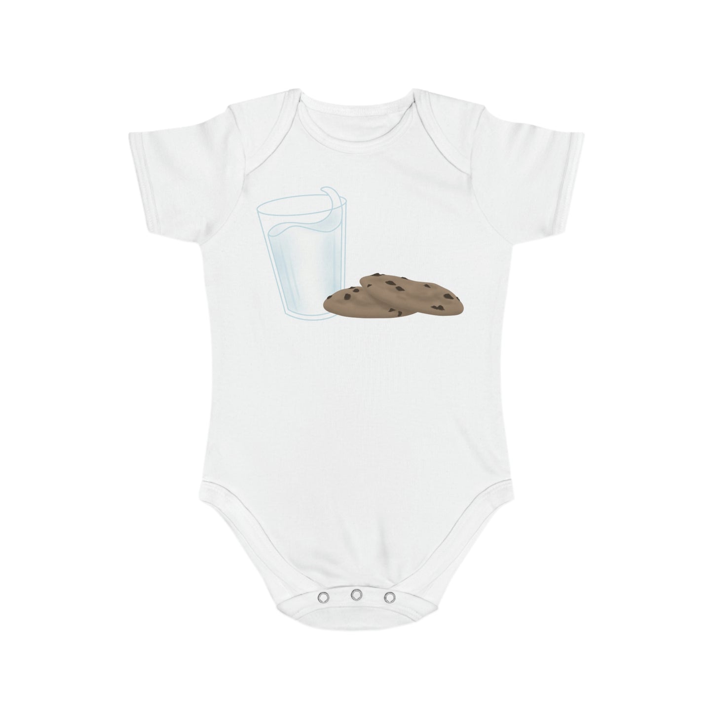 Milk N’ Cookies Short Sleeve Baby Bodysuit