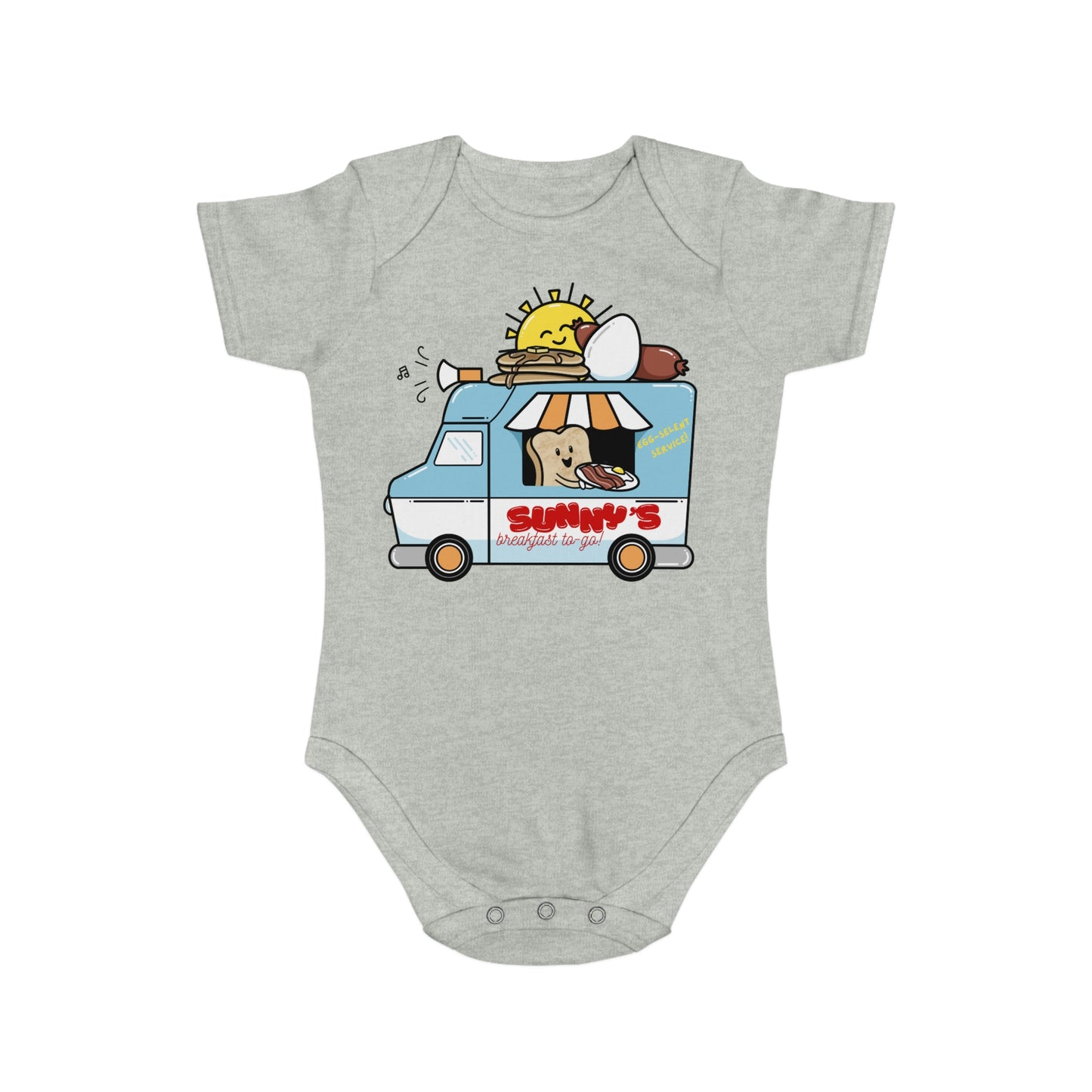 Sunny’s Breakfast Short Sleeve Baby Bodysuit