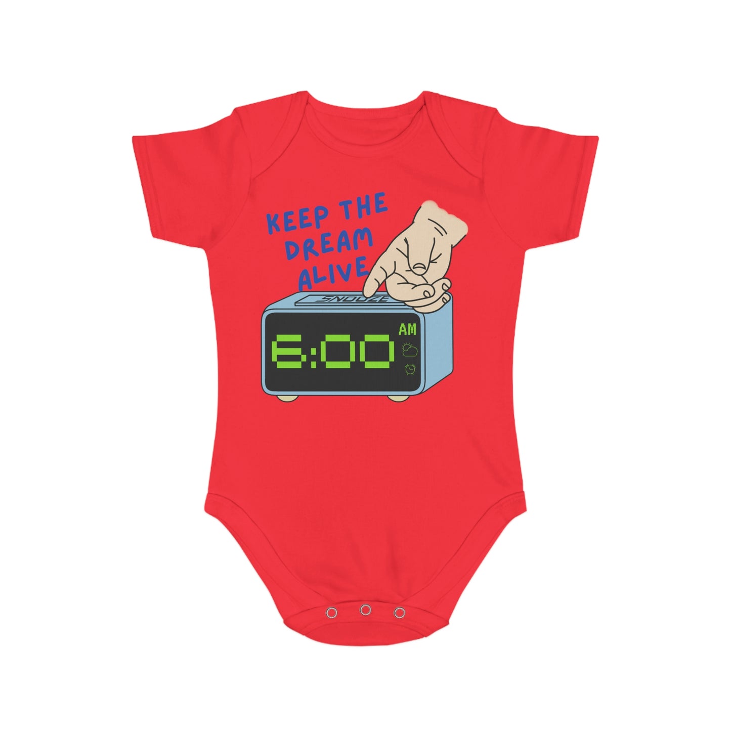 Snooze Short Sleeve Baby Bodysuit